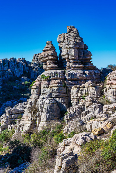 El Torcal de Antequera, Andalusia, Spain，在Antequer