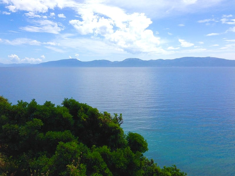 克罗地亚马卡斯卡的海边风景