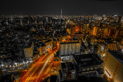从文教市民中心可以看到东京的夜晚