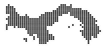 巴拿马的地图。