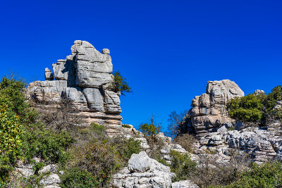 El Torcal de Antequera, Andalusia, Spain，在Antequer