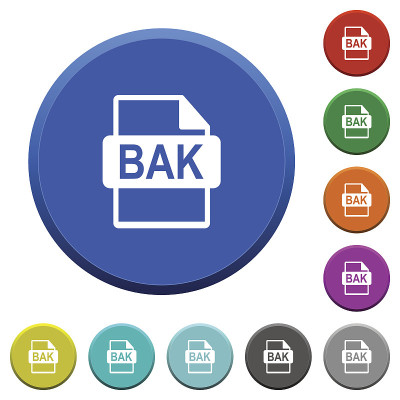 BAK文件格式斜面按钮