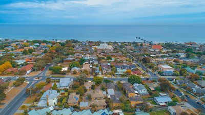 近海住宅区，长码头鸟瞰图
