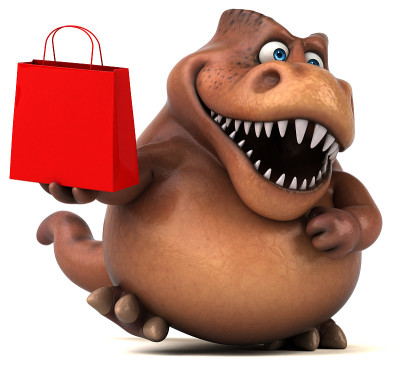有趣的Trex - 3D插图