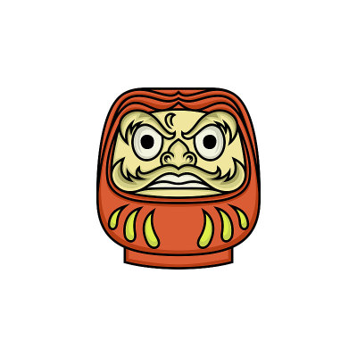 日本幸运符卡片。达摩娃娃股票插图日本，周年，艺术，图标股票插图
采购产品亚洲，日本，周年纪念，艺术，