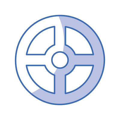 车轮小车方向图标
