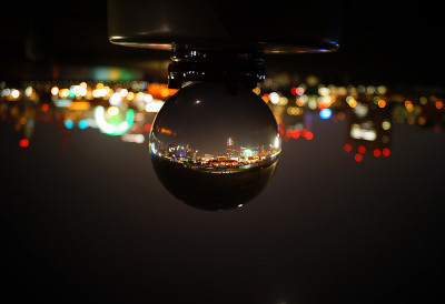横滨的水晶夜景一览无余