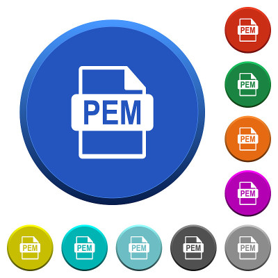 PEM文件格式斜角按钮