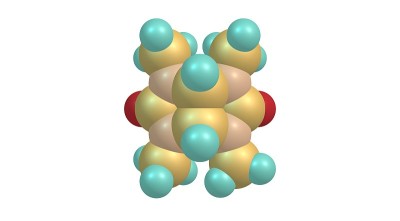 Mebicar分子结构孤立于白色