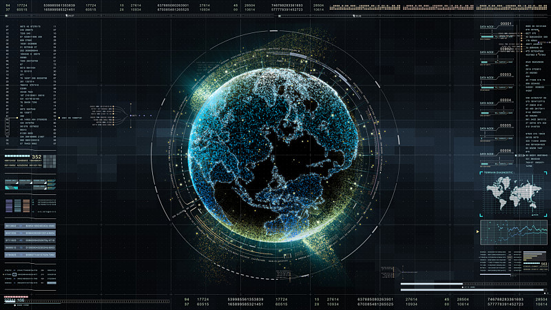 高科技抬头显示全息地球