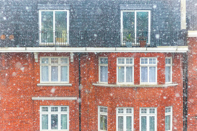 伦敦正在下大雪