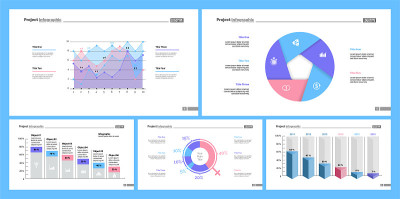 Business infographic design set for project manage