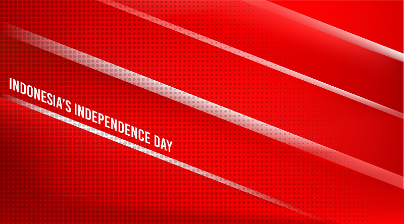 Indonesia's independence day background vector