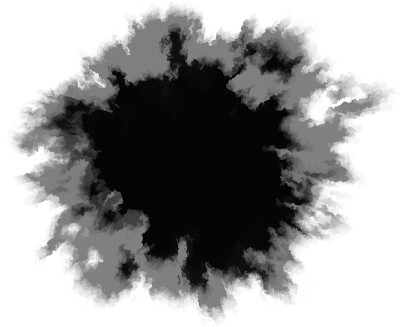 墨水下降。圆的,衣衫褴褛的墨迹。矢量插图。