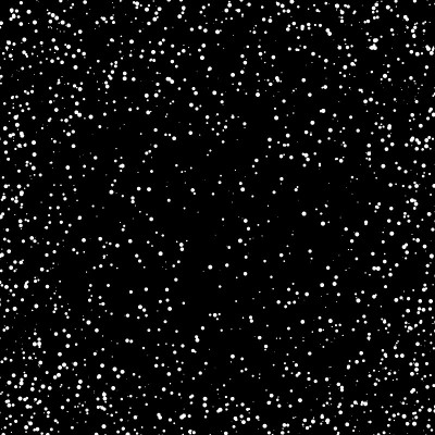 Spots of paint on a black background, splattered b
