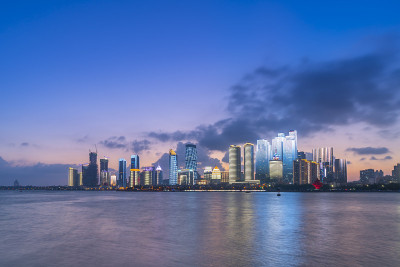 美丽的青岛夜景