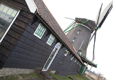 Zaanse Schans博物馆的风车