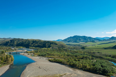 秋日山川山水