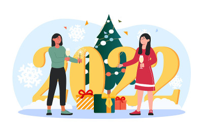 新的2022年向量