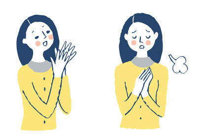 年轻女性的面部特征(快乐/问题)