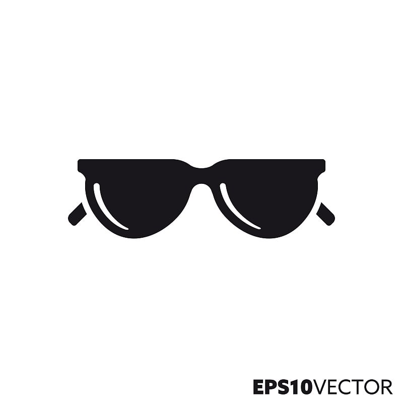 Sunglasses vector glyph icon