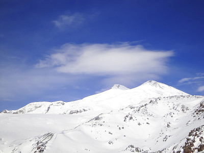 风景全景冬季雪景高的自然景观
