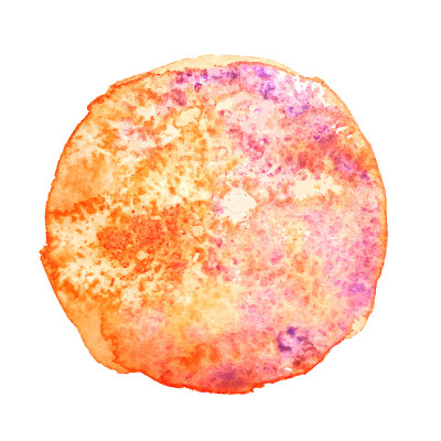Colorful watercolor stain