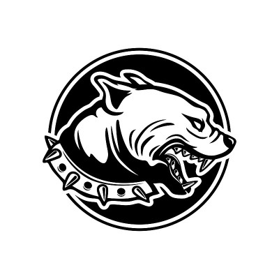 黑标志犬品种比特斗牛梗。