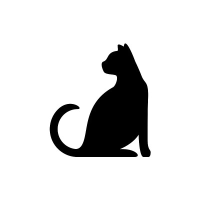 黑猫轮廓