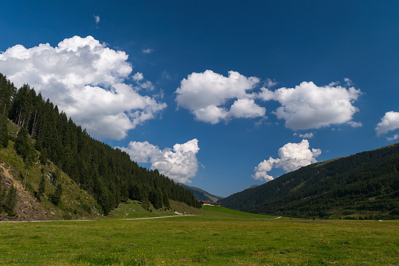 山地景观，格洛斯，杜拉斯博登湖，齐勒塔尔阿尔卑斯山，奥地利，欧洲