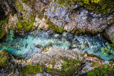 Leutaschklamm -美丽的野生峡谷与河流，奥地利