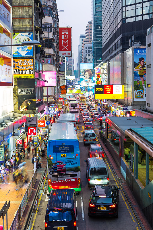 香港繁忙的街道