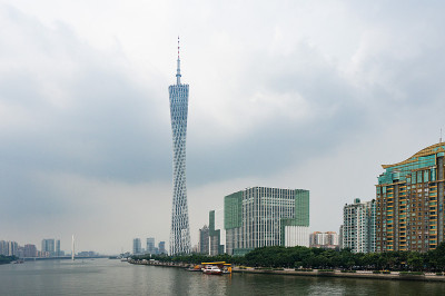 广州珠江新城天际线