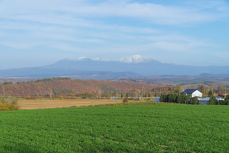 秋天，日本北海道