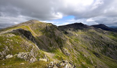 从Slide Side到Scafell Pike的山脊线