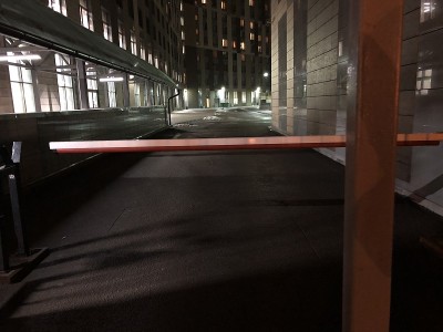街,光,车库,停车场坡道