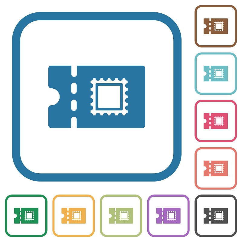 邮政折扣券简单图标