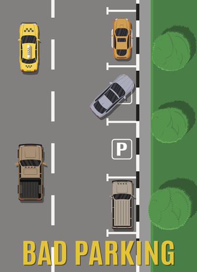 错误的停车。