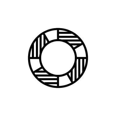 插图矢量图形的救生圈图标模板
