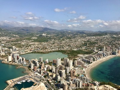 美丽的风景从peñon de ifach, calpe