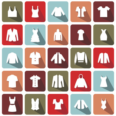 图标的衣服