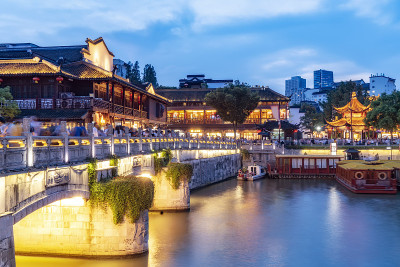 南京秦淮河风光