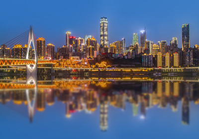 重庆城市建筑夜景