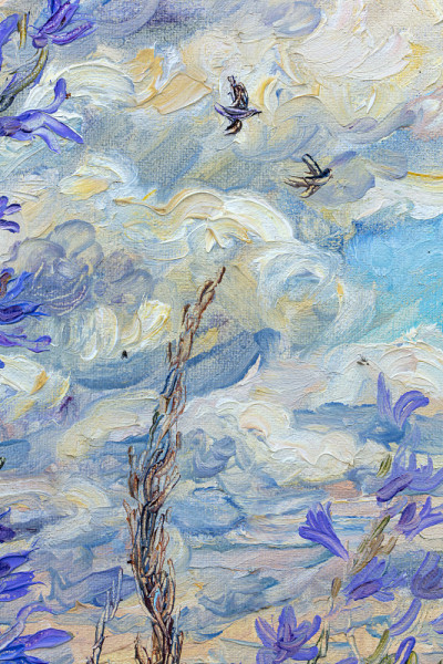 风景、油画、手工绘画