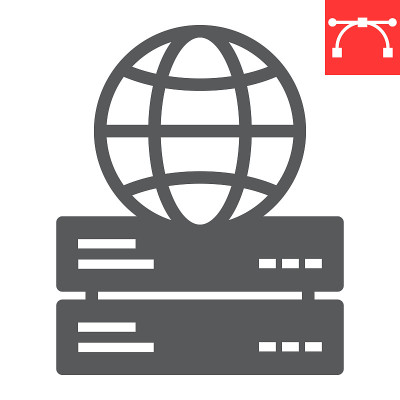 Web托管符号图标