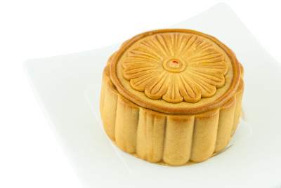 中国中秋节上碟月饼