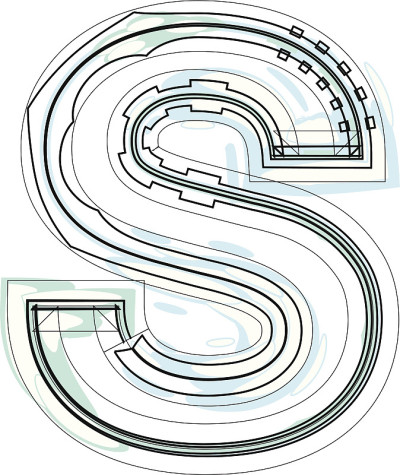 字体说明字母S