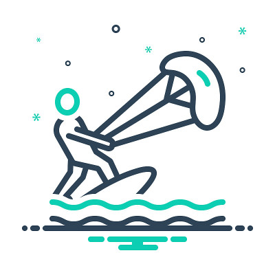风筝冲浪风筝冲浪者