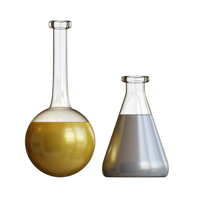 体积和Erlenmeyer Flask 3D渲染插图，适合新的师范学校，教育，或回到学校的主题
