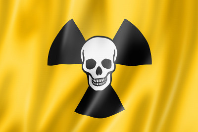放射性核标志死亡旗帜
